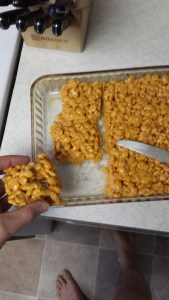 Goldfish Krispie Treats